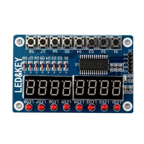 1pc 8-bit digital led tube 8-bit tm1638 key display module for avr arduino newf5 for sale