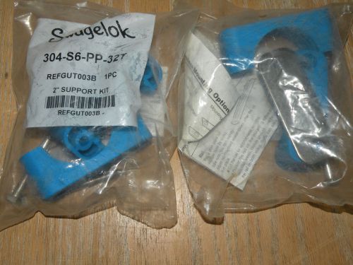 (2) swagelok 304-s6-pp-32t  2&#034; tubing support kits for sale