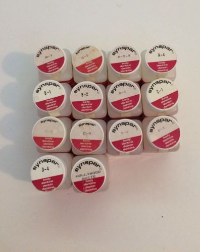 Synspar Body Porcelain, Used, 14 Containers