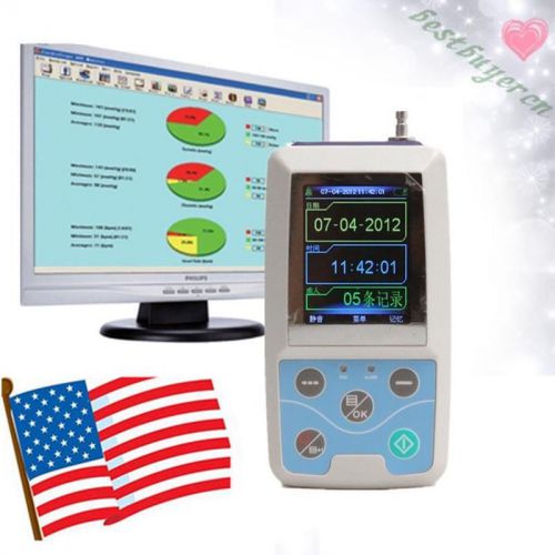 Ambulatory Blood Pressure Monitor Automatic 24h BP Software Contec *US ship*Fast