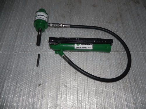 Greenlee 767 hydraulic hand pump and 746 ram greenlee 7310,7304,746,1725 nice for sale