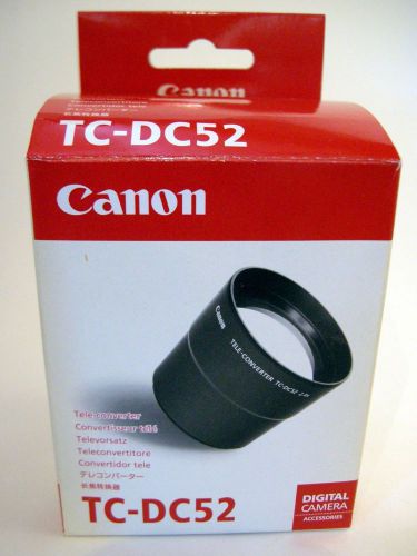 Canon TC-DC52 Tele-Converter Lens with LA-DC52 lens adapter