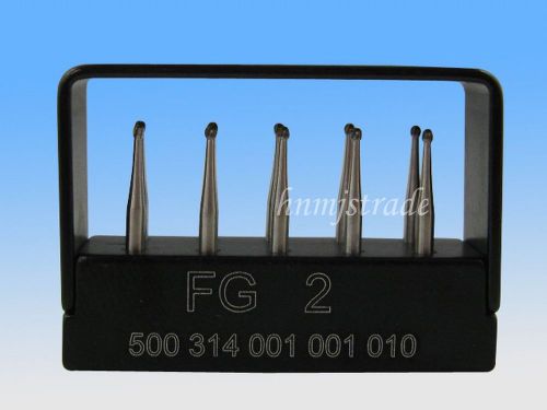1 box 10 pcs high speed dental sbt tungsten carbide steel round drills/burs fg2 for sale