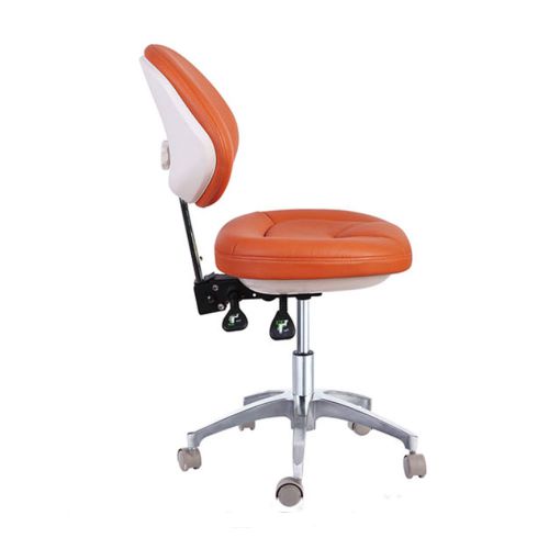 New dental medical stools doctors stools adjustable mobile chair pu qy600 yellow for sale
