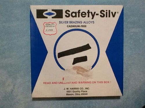 Harris safety-silv 56% brazing wire 1/16&#034;  50 troy ounce box silver solder for sale
