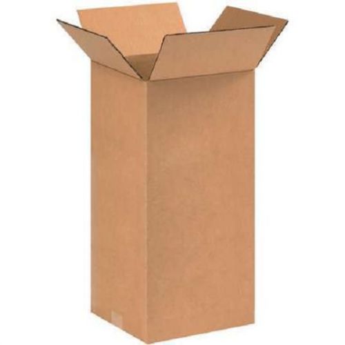 Corrugated cardboard tall shipping storage boxes 9&#034; x 9&#034; x 18&#034; (bundle of 25) for sale