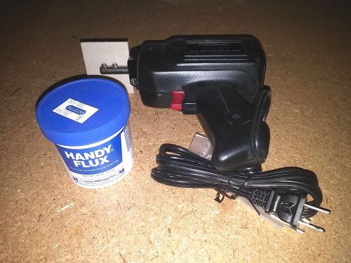 RADIOSHACK DUAL HEAT SOLDERING GUN 231/150 WATT AND FLUX (NEVER-USED)