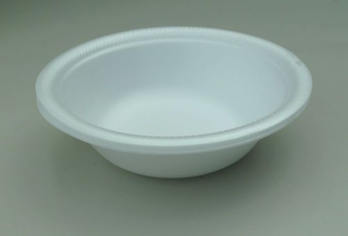 S-Pak Disposable 8 oz White Foam Bowls 500 bowls/case