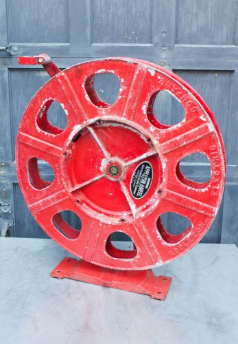 Appleton electric aireel hose reel 30&#034; wheel spring-loaded 1930s free shipping for sale