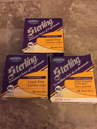 Sterling Lead-free Solid Wire Solder 3 PC