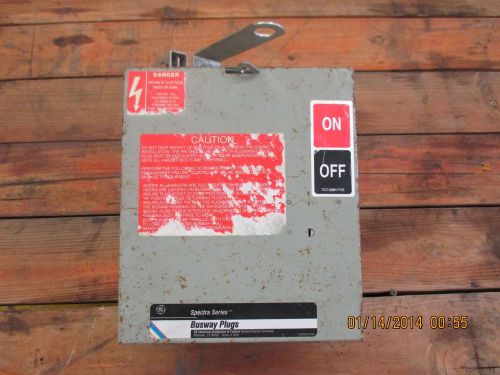 GE 30 AMP 600V FUSED BUS Buss PLUG switch 600 volt 4/G