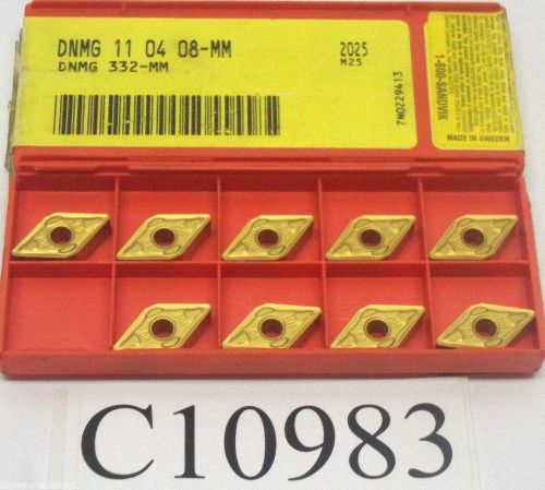 (9) new sandvik coromant carbide inserts dnmg 11 04 08-mm 2025 lot c10983 for sale