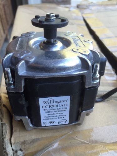 Wellington refrigeration fan motor ecr90ua / 115v / 60hz /0.25a for sale