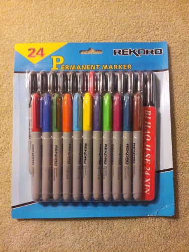 24 Fine Point Permanent Markers