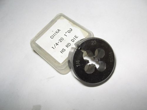 1/4&#034; - 20 Thread Die, 1” O.D.