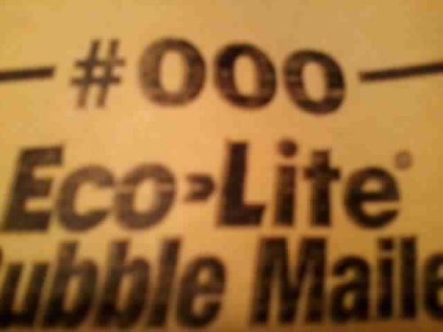 25  Eco-Lite Bubble Mailers #000 Self Stick Polyair Packaging Standard 7.25&#034;X5&#034;