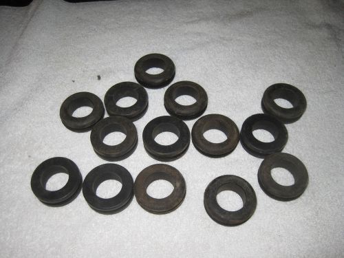 (14) Rubber Grommets 1 38&#034; OD with 1 &#034; ID  NEW OLD STOCK