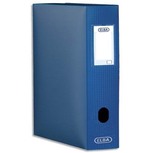 Elba memphis a4 polypropylene personalisable archive box file - blue for sale