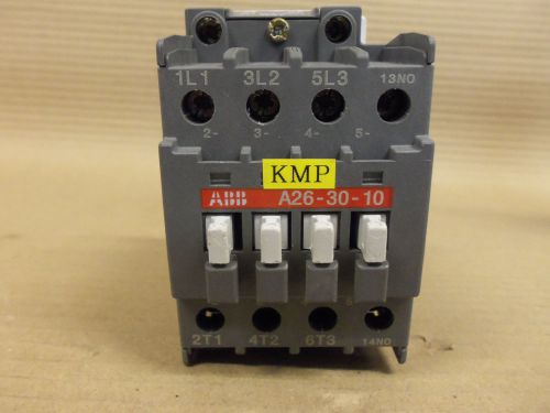 Abb a26-30-10 contactor 3 pole 600v 45 amp 1 n.o. contact 24v coil for sale