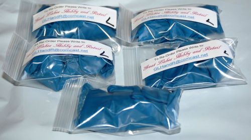 Heavy Duty Blue Nitrile Gloves 5 Pair Disposable/Reusable SIZE Extra Large