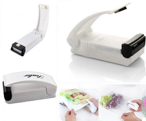 1 pc portable white sealing tool heat mini handheld plastic bag impluse sealer for sale