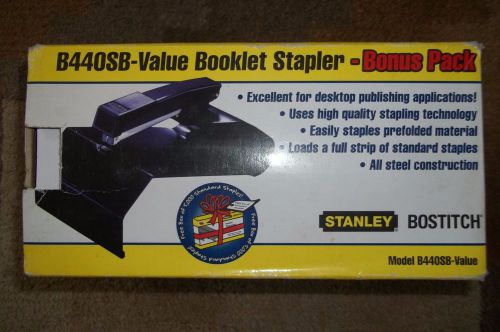 Stanley bostitch value booklet stapler model b440sb for sale