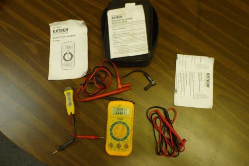 IN GREAT CONDITION!! Extech 65EA Multimeter Soft Case,Two Prong &amp; LOTS OF EXTRAS
