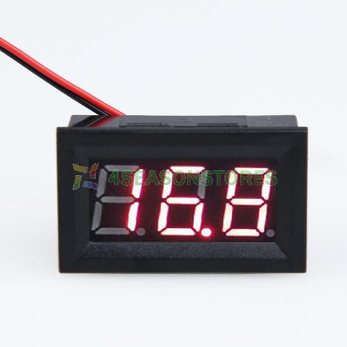 0.56inch lcd dc 3.2-30v red led panel meter digital voltmeter with two-wire new for sale