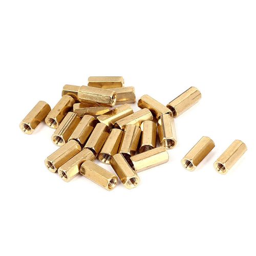 M3 x 11mm female thread brass hex standoff pillar rod spacer coupler nut 25pcs for sale