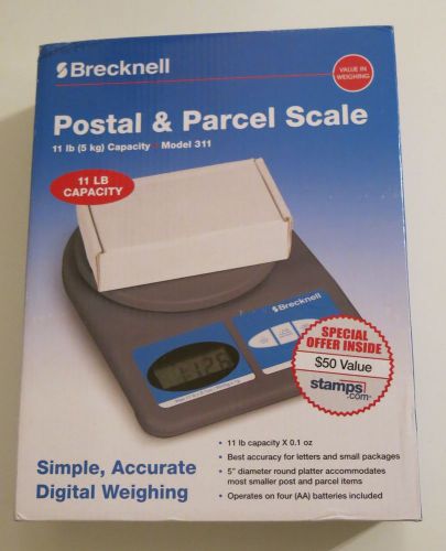 Brecknell postal &amp; parcel scale 11 lb capacity x 0.1 oz model 311 digital for sale