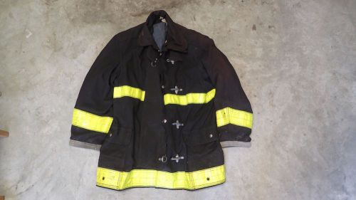 Lion BodyGuard Turn Out Gear Firefighter Jacket 42 35R Black Yellow NO CUT OUT