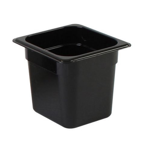 Thunder group plpa8166bk, sixth size 6-inch deep black polycarbonate food pan for sale