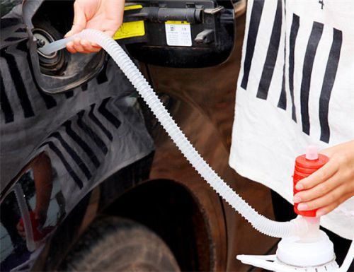 New 1pc portable manual car siphon hose oil gas water liquid transfer hand pump for sale