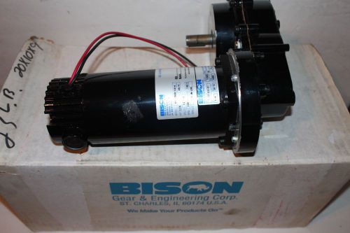 Bison gear &amp; engineering  12 VOLT GEAR BOX MOTOR # 011-500-1014 ( 12VDC..)