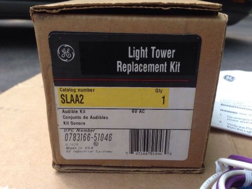 Ge stak-light audible replacement kit light tower cat # slaa2 nos 6v ac for sale