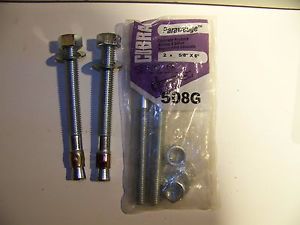 4x Cobra Parawedge 5/8&#034; x 6&#034; Concrete Anchors (1 pack of 2  &amp; 2 loose) 508G