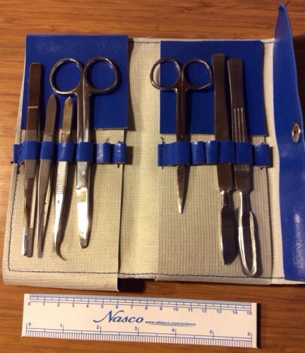 Dissecting Dissection Kit Set Biology Student Lab Nasco 8 Piece Stainless Steel