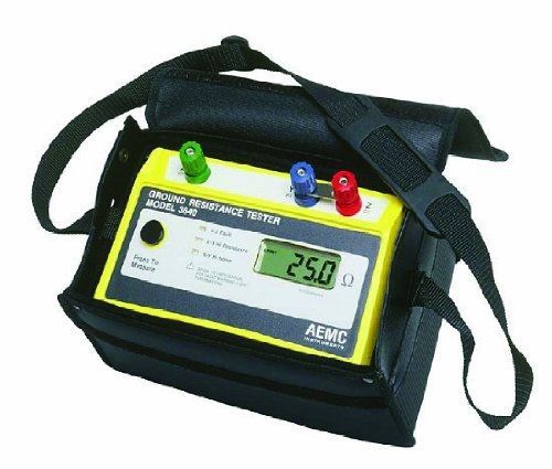 Aemc 3640 3-point digital ground resistance tester kit with 300&#039; leads for sale