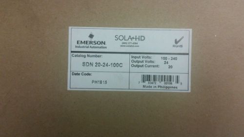Sola SDN 20-24-100C Power Supply New In Box!! SDN2024100C