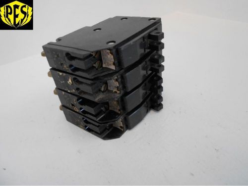 Lot of 4 square d qot1515 15 amp tandem twin qo circuit breakers for sale