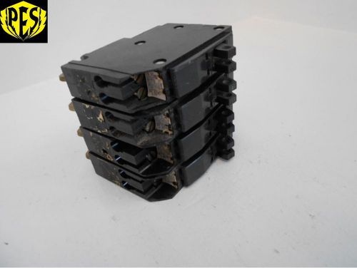 LOT OF 4 SQUARE D QOT1515 15 AMP TANDEM TWIN QO CIRCUIT BREAKERS
