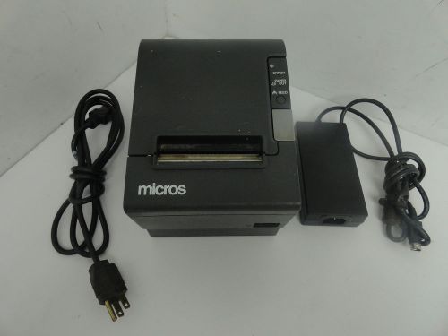 MICROS EPSON TM-T88IV M129H THERMAL WORKSTATION RECIPT PRINTER W/ CHARGER