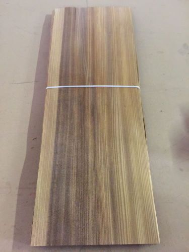 Wood veneer fumed larch 10x30 24pcs total raw veneer  &#034;exotic&#034; fu1 10-13-15 for sale