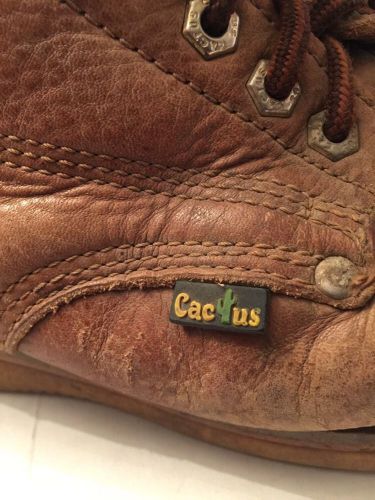 Cactus Used Work Boots 622MS Light Brown Steel Toe Leather 6&#034; - Size 10   - (2)