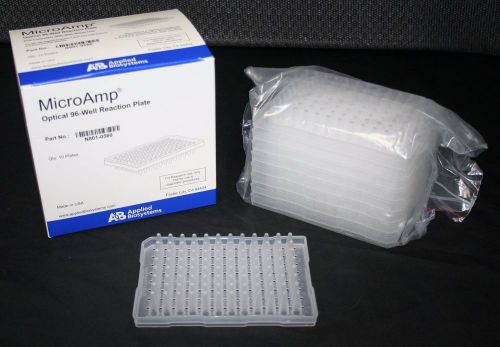 Applied Biosystems Optical 96-well reaction plate N801-0560 box of 10 plates