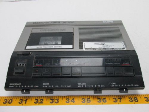 Sanyo Memo-Scriber TRC-5020 Microcassette Tape Recorder Dictation Machine T