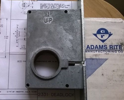 Adams rite 2331 deadlock,1-3/4”backset,heavy duty,uses1-5/32&#034; mortise cylinder for sale