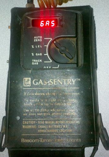 Bascom Turner Gas Sentry CGI-201 Natural Gas Detector Device WORKING w/ Nozzle
