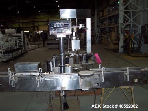 Used- kalish labeler, model 6805. pedestal mounted labe application head, 6&#034; web for sale