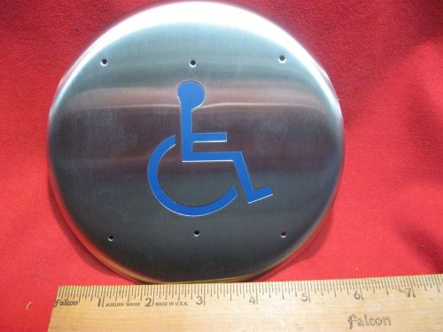 NEW IR LCN 10PBRLL 6&#034; STAINLESS STEEL HANDICAPPED PUSH PLATE 7910-952